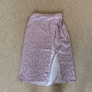 Abercrombie - Lilac Midi Slit Skirt, S